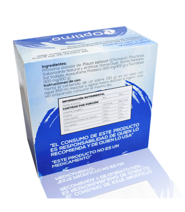 Proteína de Chícharo - caja de 450g - reverso